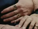 14k Pyramid Signet Ring sold by RG