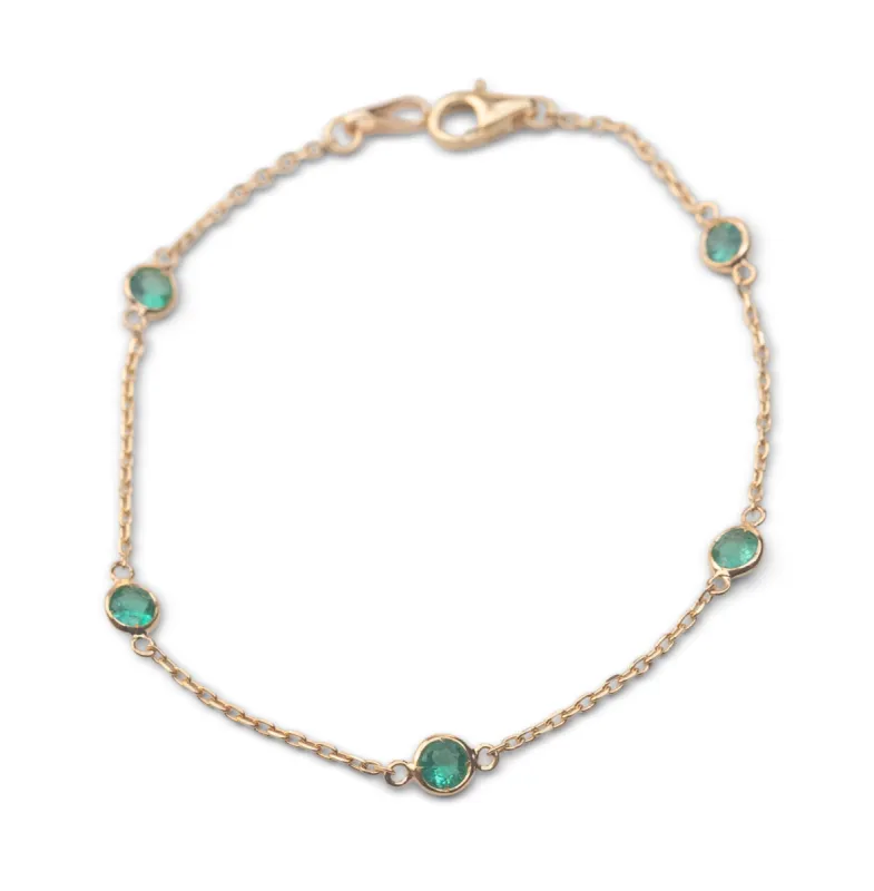 14k Emerald Yard Bracelet | .75 CTW sold by RG