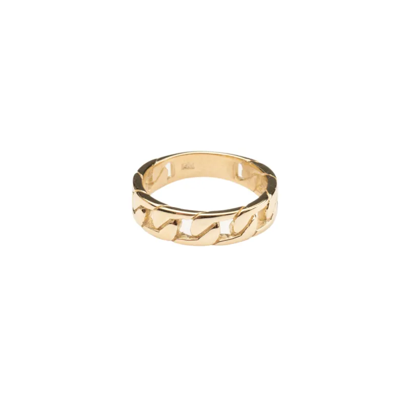 14k Cuban Chain Link Ring sold by RG