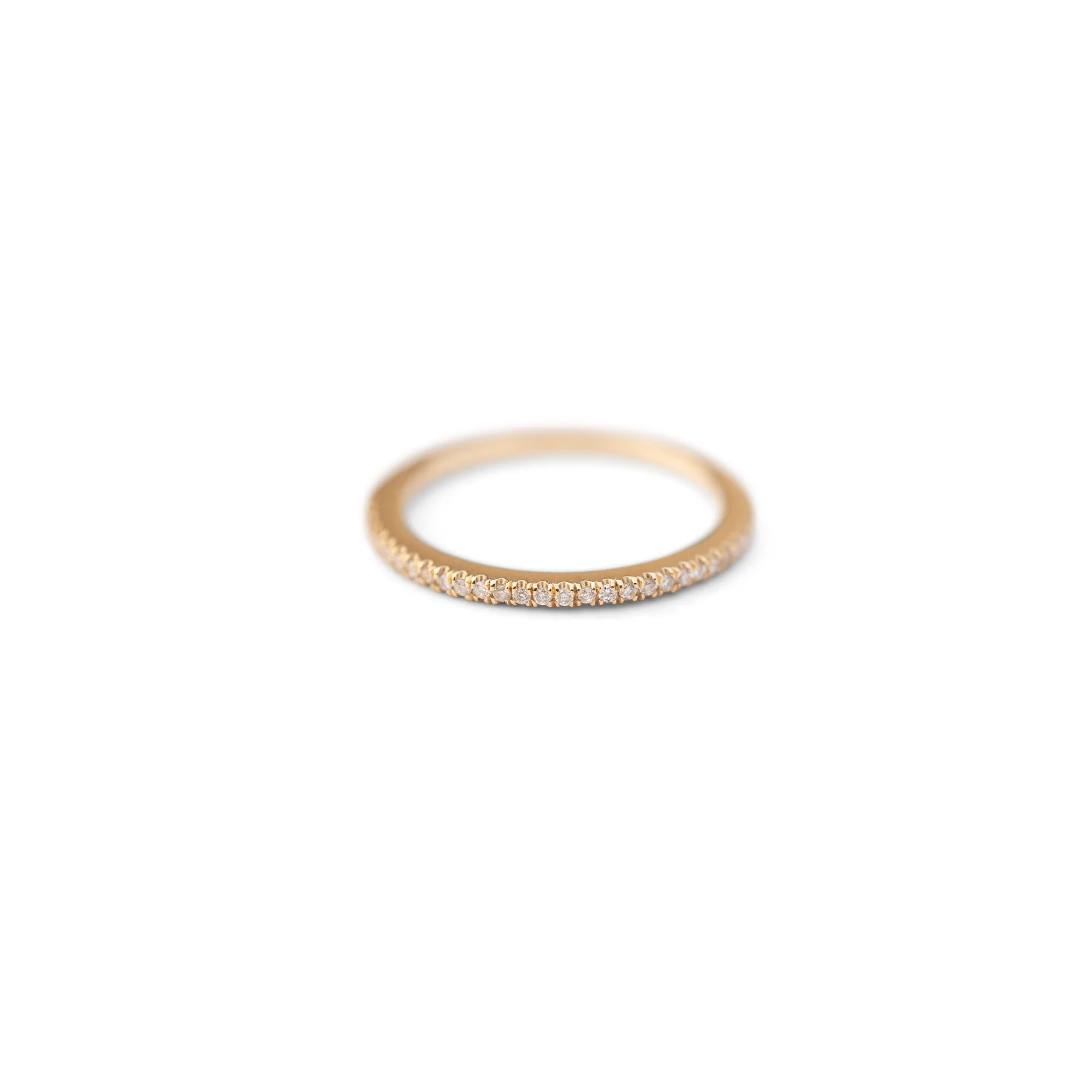 14k Half Eternity Diamond Band | 1mm sold by RG product image thumbnail 3