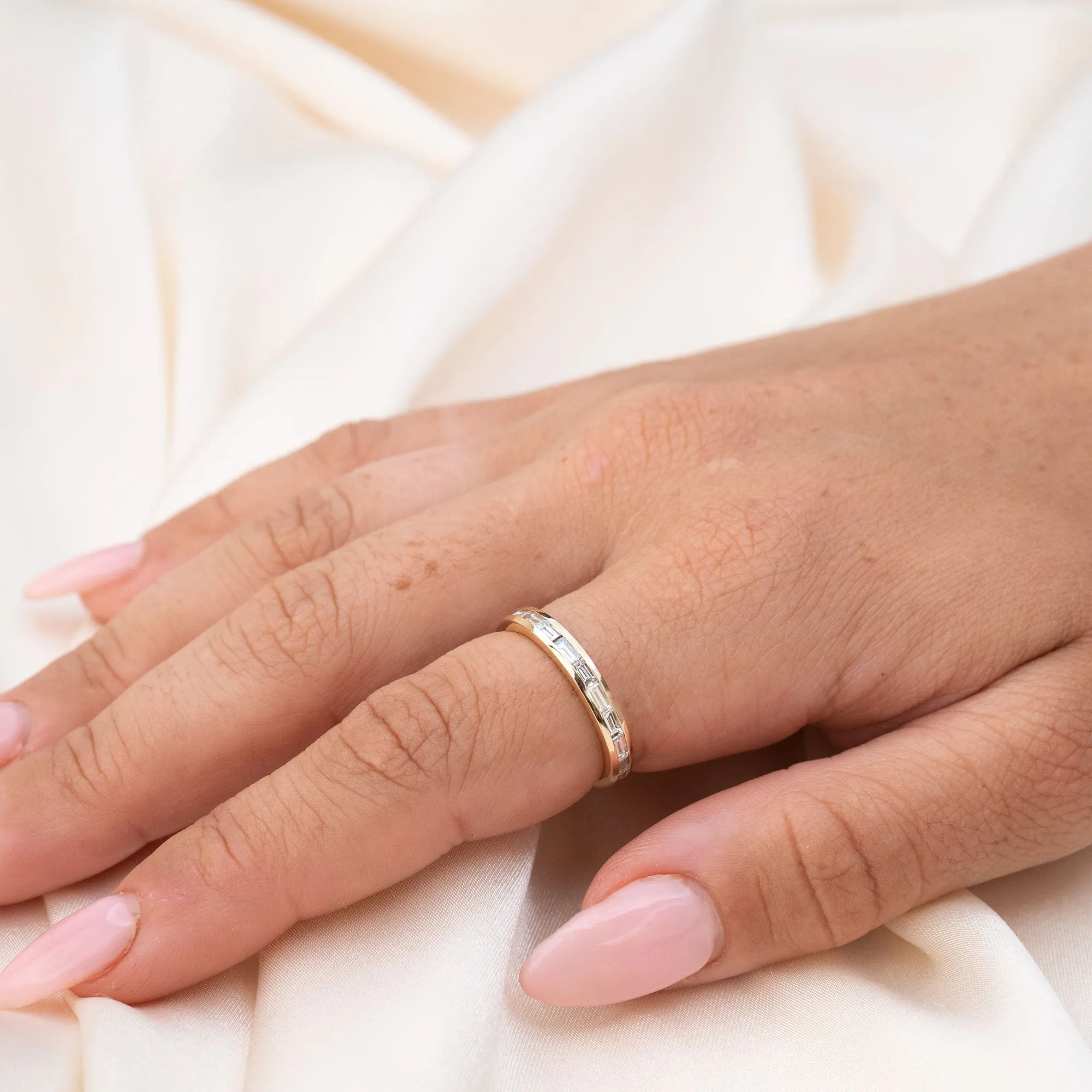 14k Baguette Eternity Ring | 1 CTW sold by RG product image thumbnail 5