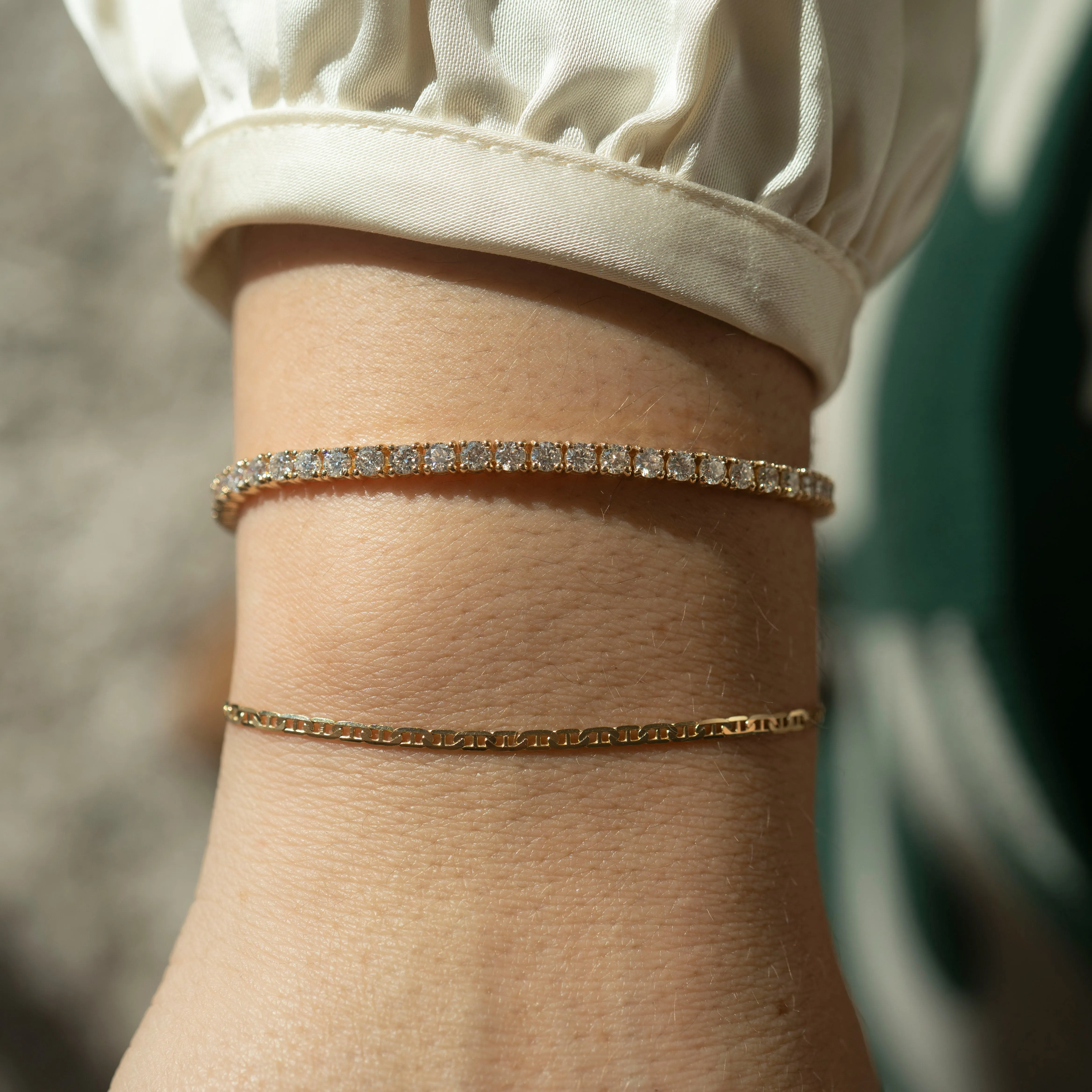 14K Tennis Bracelet | 4.2 CTW sold by RG product image thumbnail 3