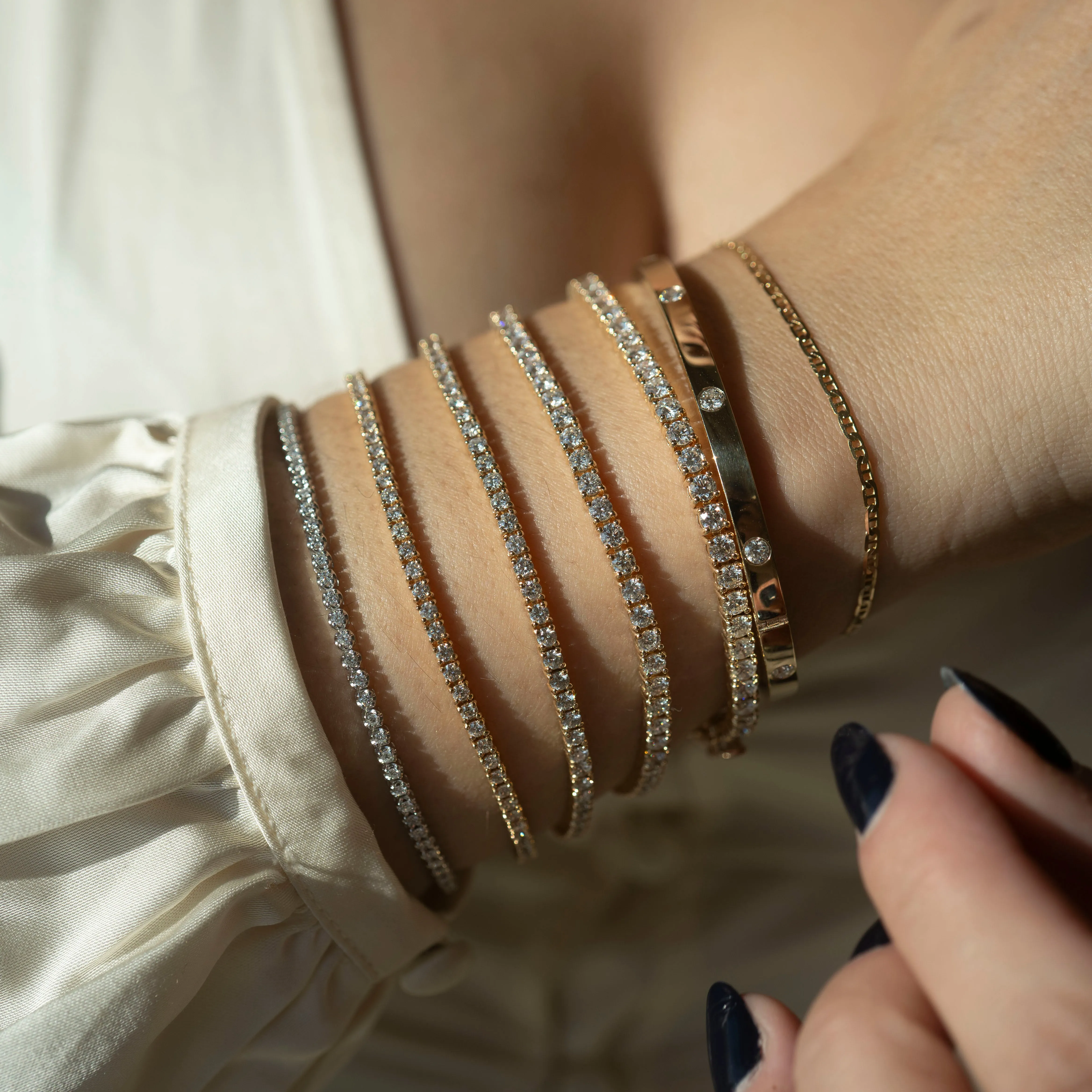 14K Tennis Bracelet | 4.2 CTW sold by RG product image thumbnail 5