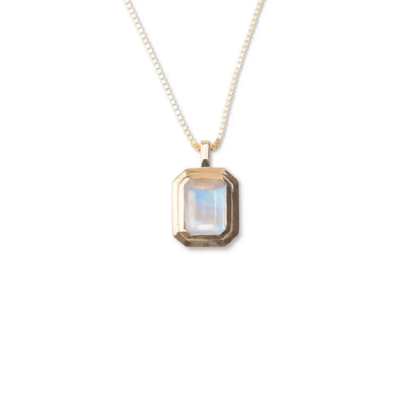 14k Moonstone Necklace sold by RG