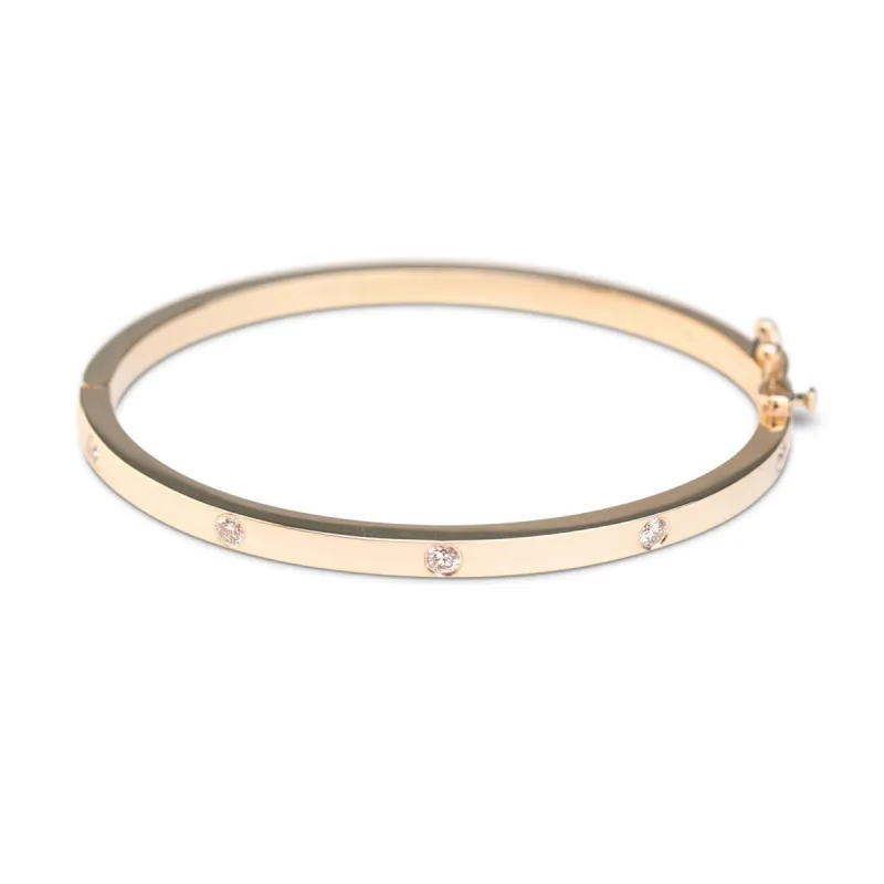 14K Diamond Eternity Bangle sold by RG