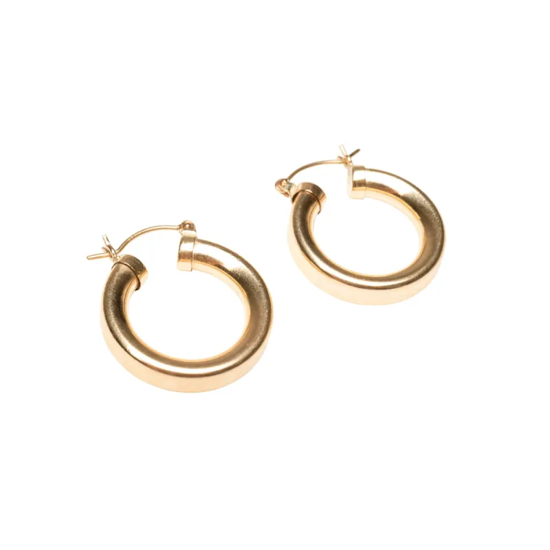 Gold Filled Chubby Hoops sold by RG