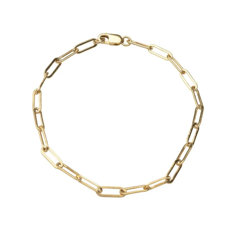 Gold Filled Paperclip Bracelet sold by RG
