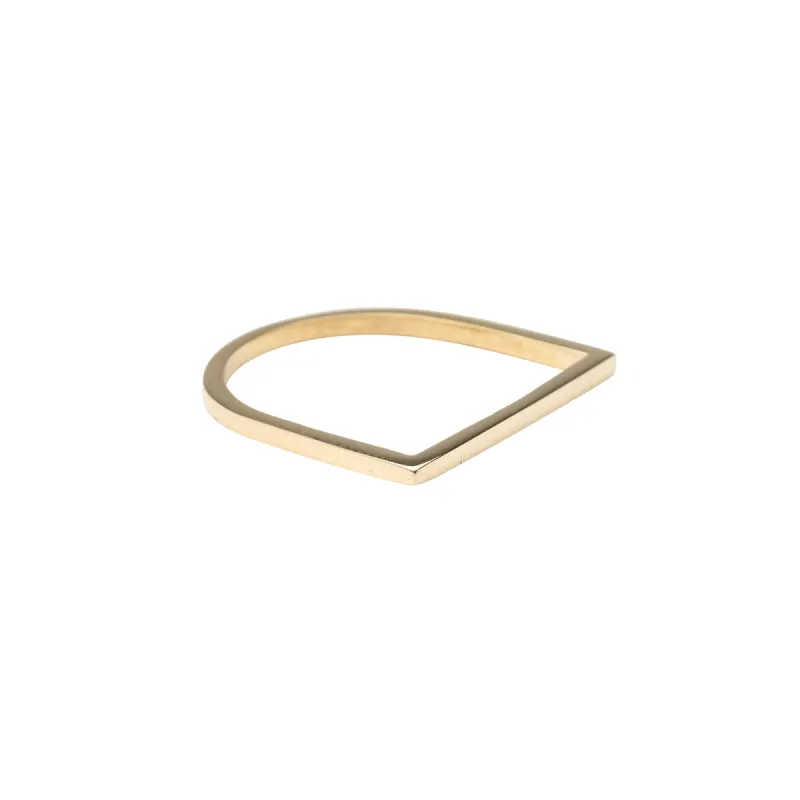 14k Gold Flat Bar Ring sold by RG