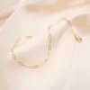 Gold Filled Thin Paperclip Bracelet sold by RG
