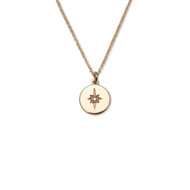 14k Starburst Diamond Necklace sold by RG