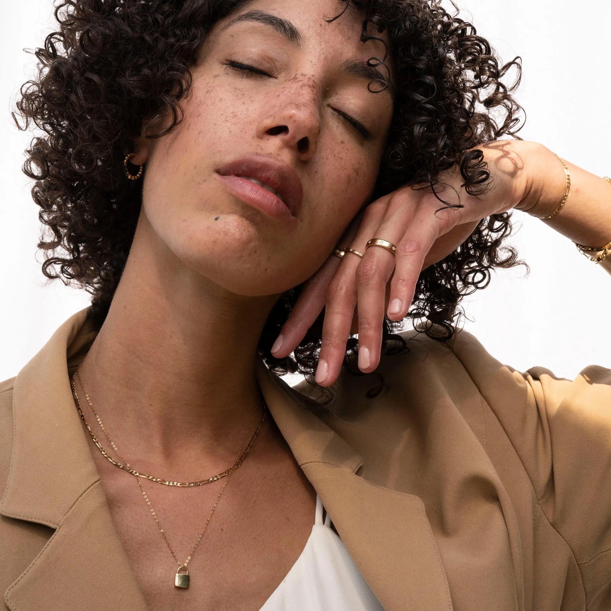 14k Gold Figaro Necklace sold by RG product image thumbnail 5