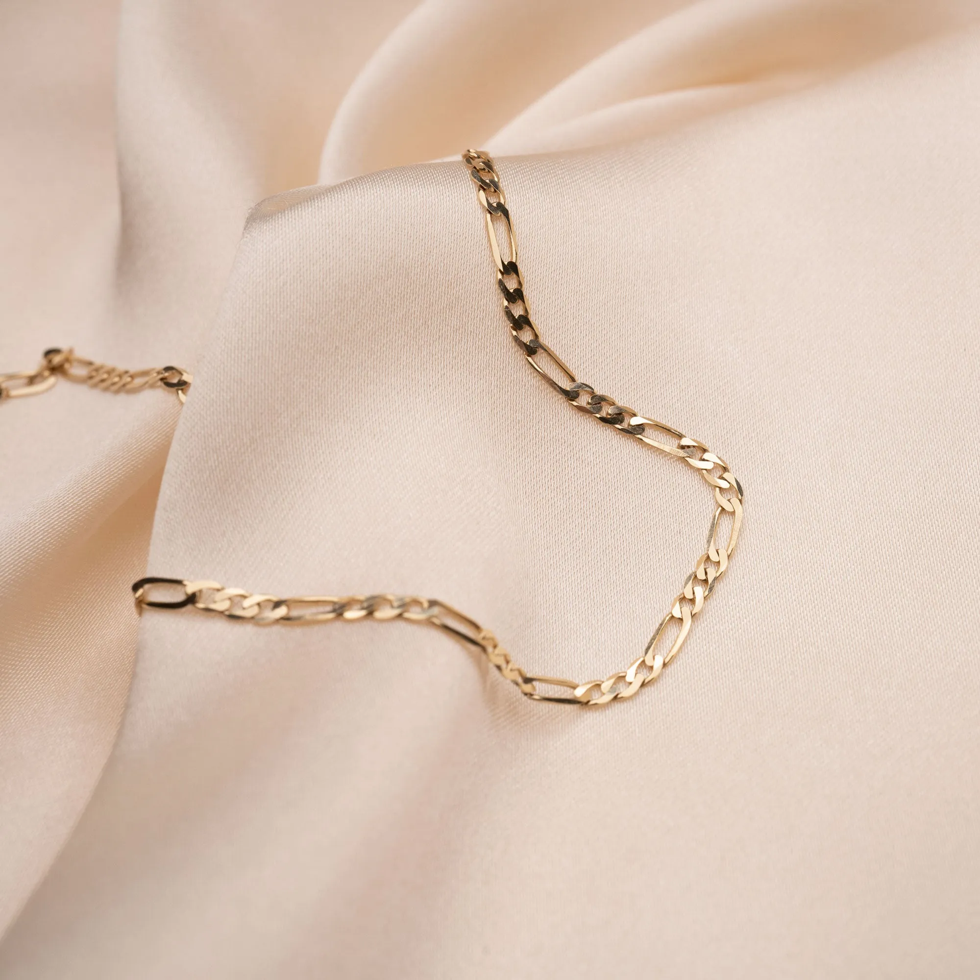 14k Gold Figaro Necklace sold by RG product image thumbnail 3