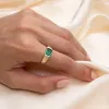 14k Emerald Pyramid Ring sold by RG