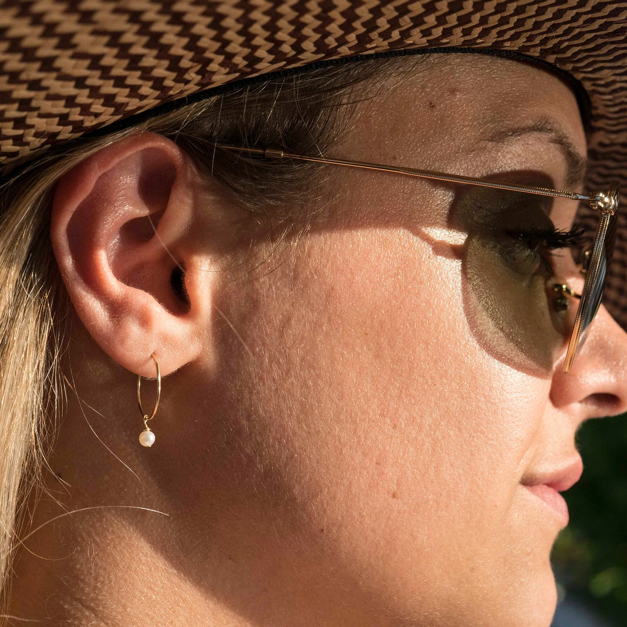 Dainty Pearl Hoops sold by RG product image thumbnail 2