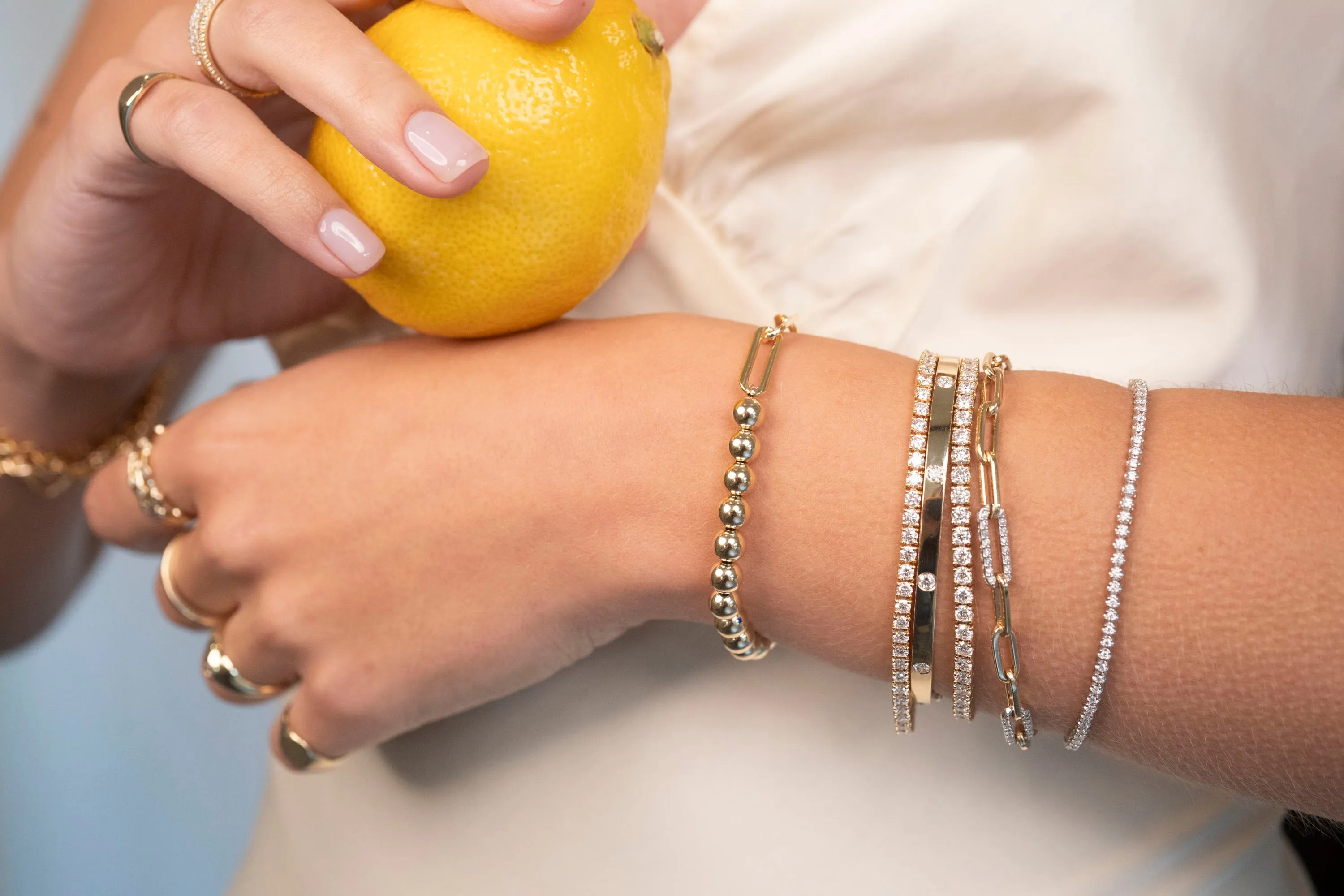 14K Tennis Bracelet | 5.11 CTW sold by RG product image thumbnail 5