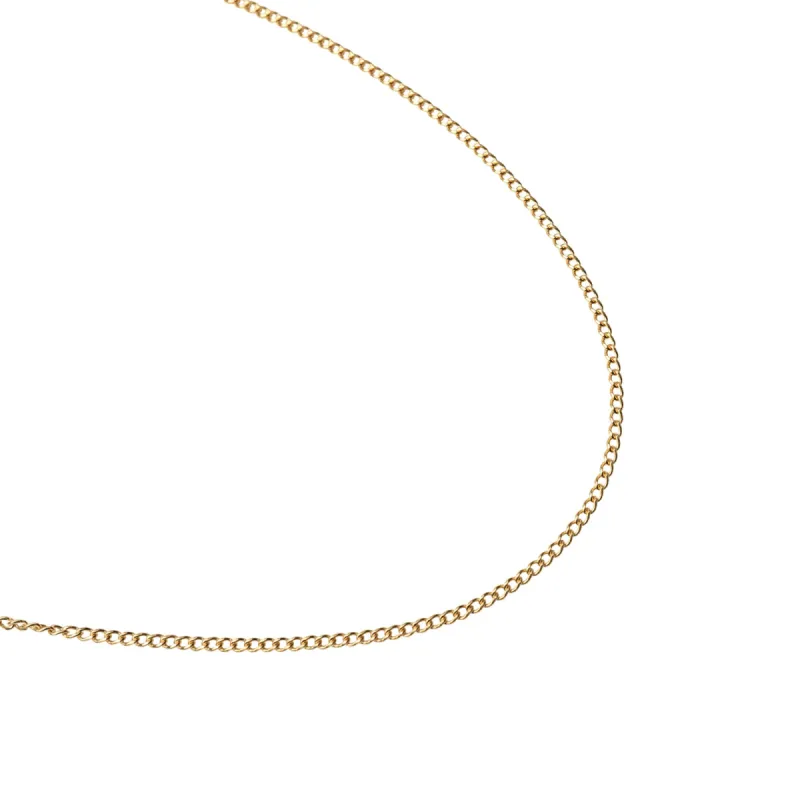 Gold Filled Thin Curb Link Necklace sold by RG