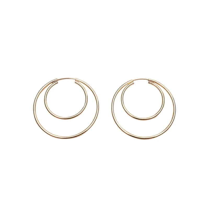 Gold Filled Double Endless Hoops sold by RG