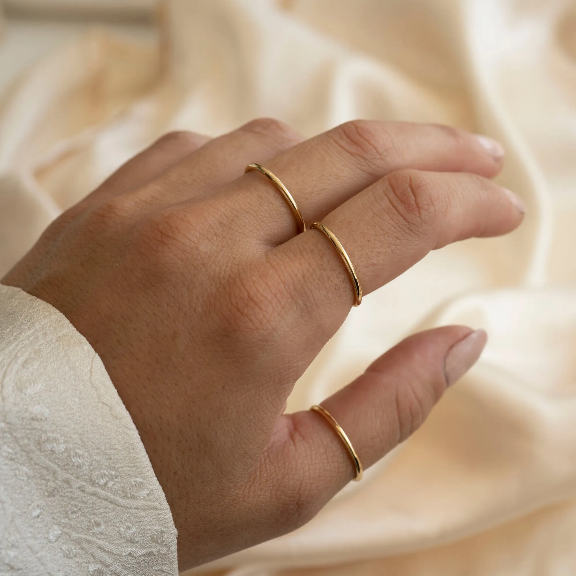 Bold Stackable Ring | 1.5mm sold by RG product image thumbnail 5