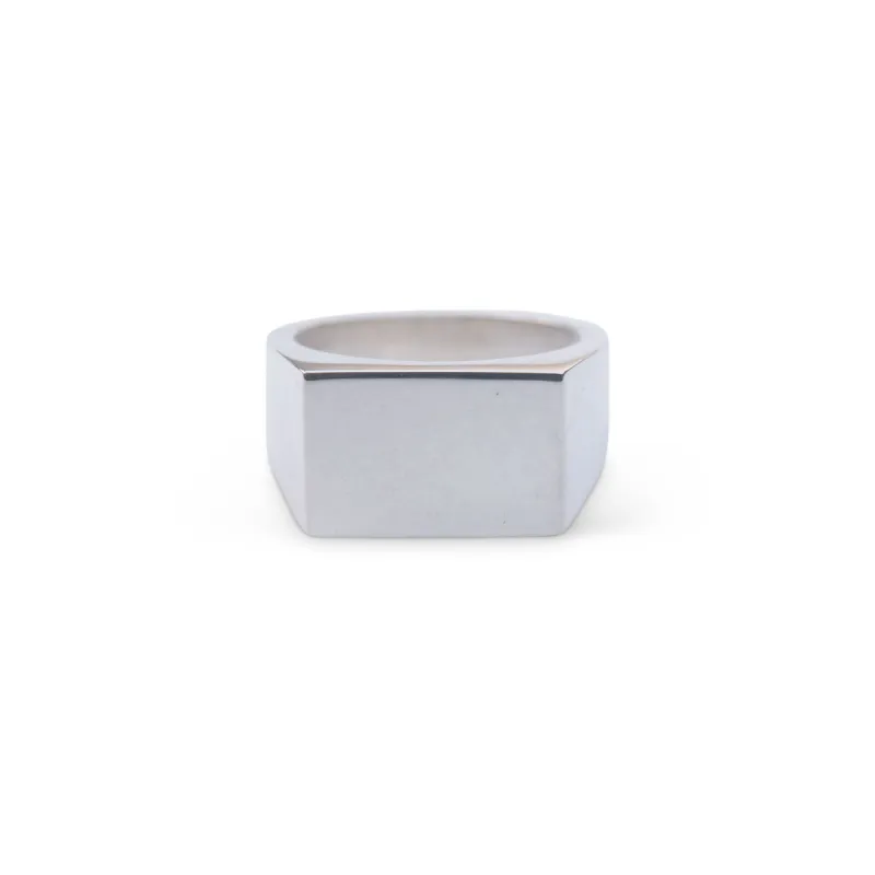 Silver Large Rectangle Signet sold by RG
