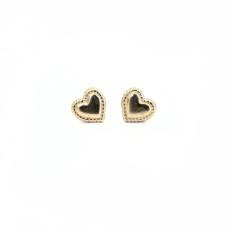 Gold Filled Vintage Heart Studs sold by RG