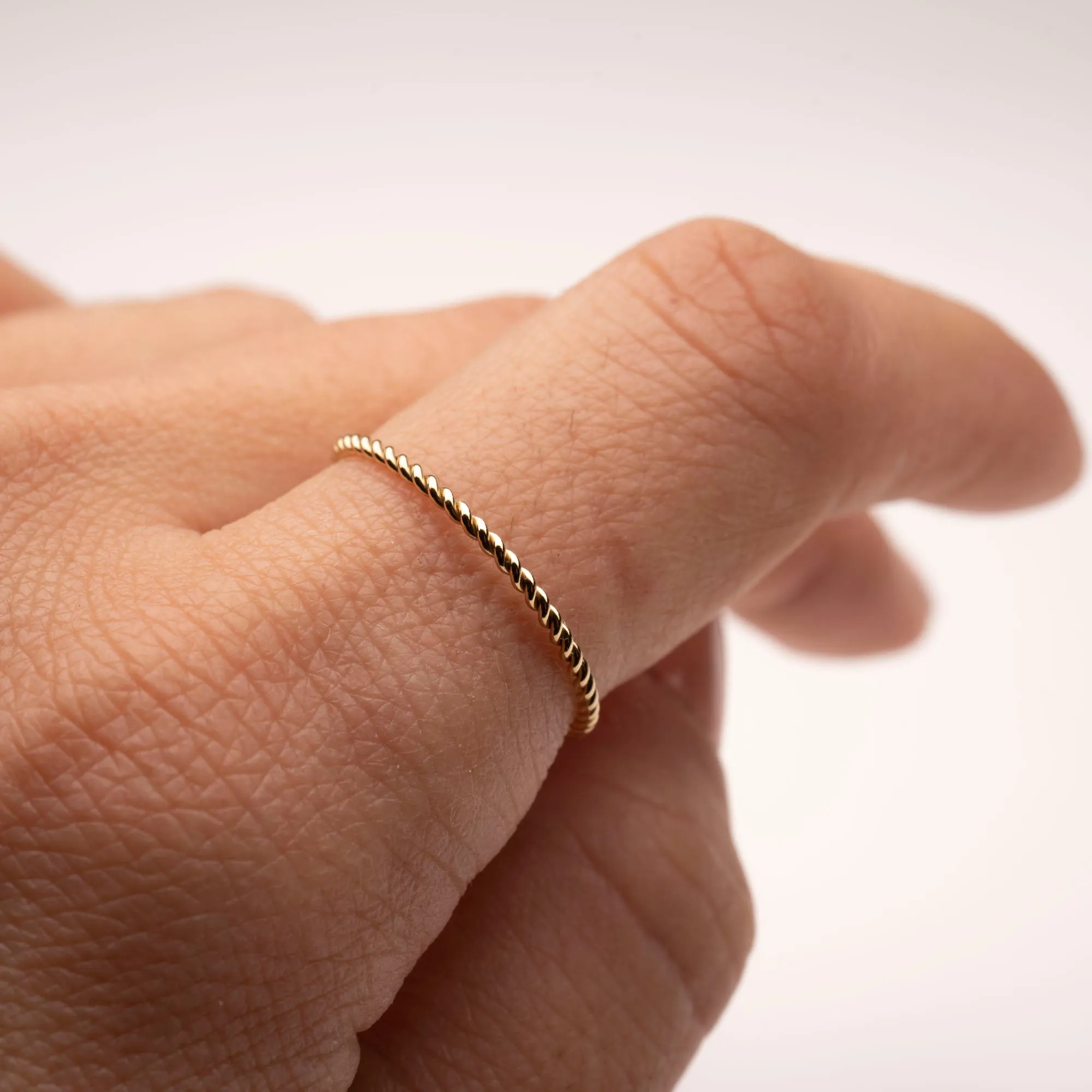 Silver Twist Stacker Ring sold by RG product image thumbnail 2