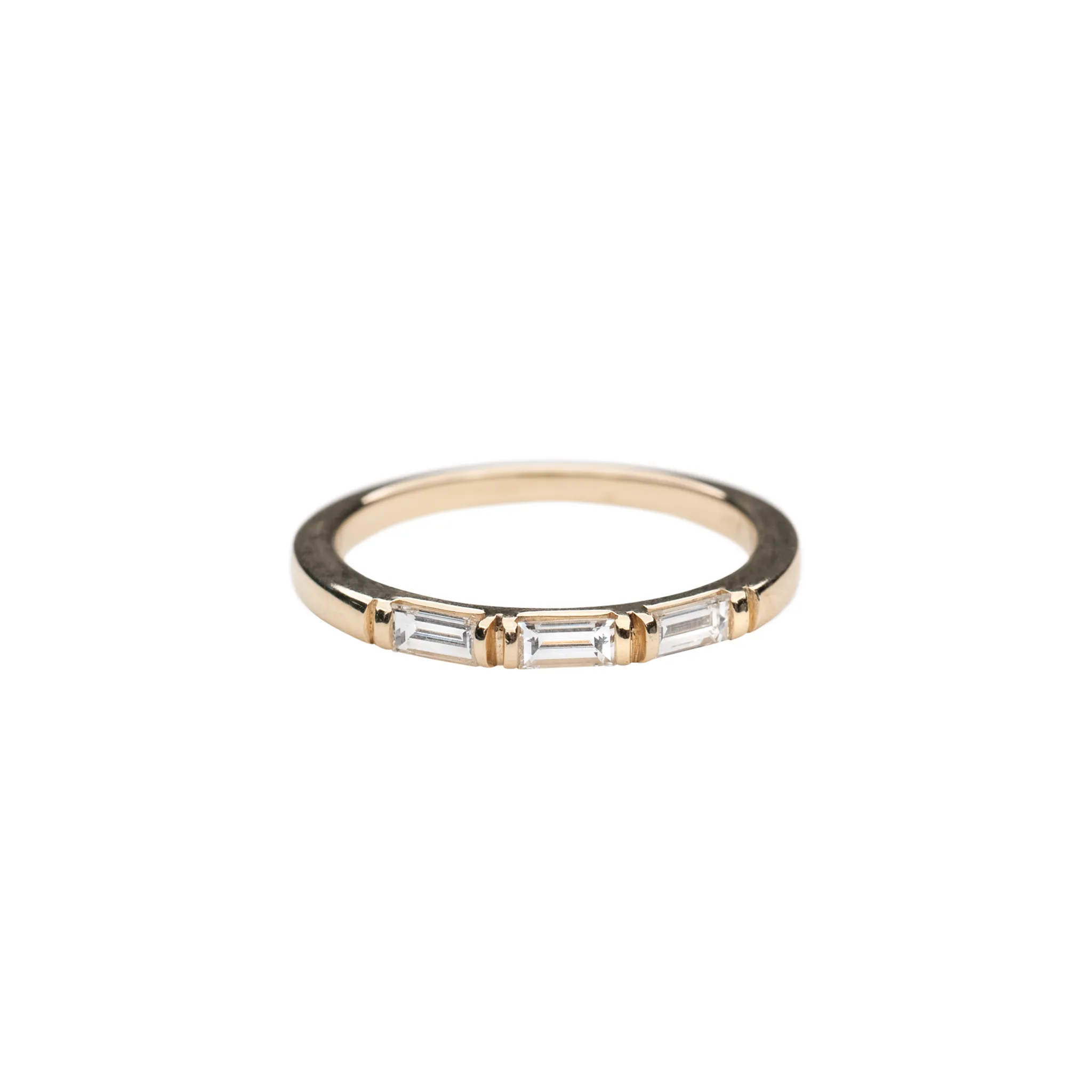 14k Triple Baguette Ring sold by RG
