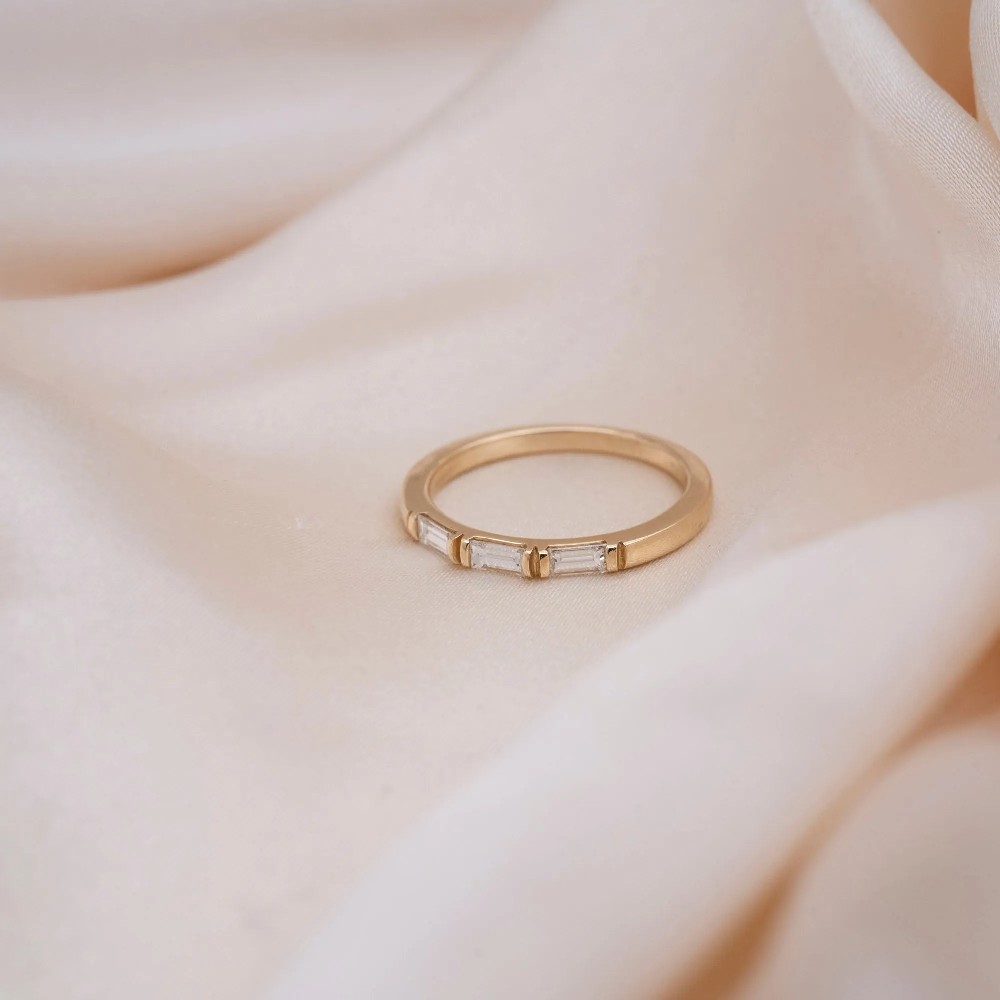 14k Triple Baguette Ring sold by RG product image thumbnail 3