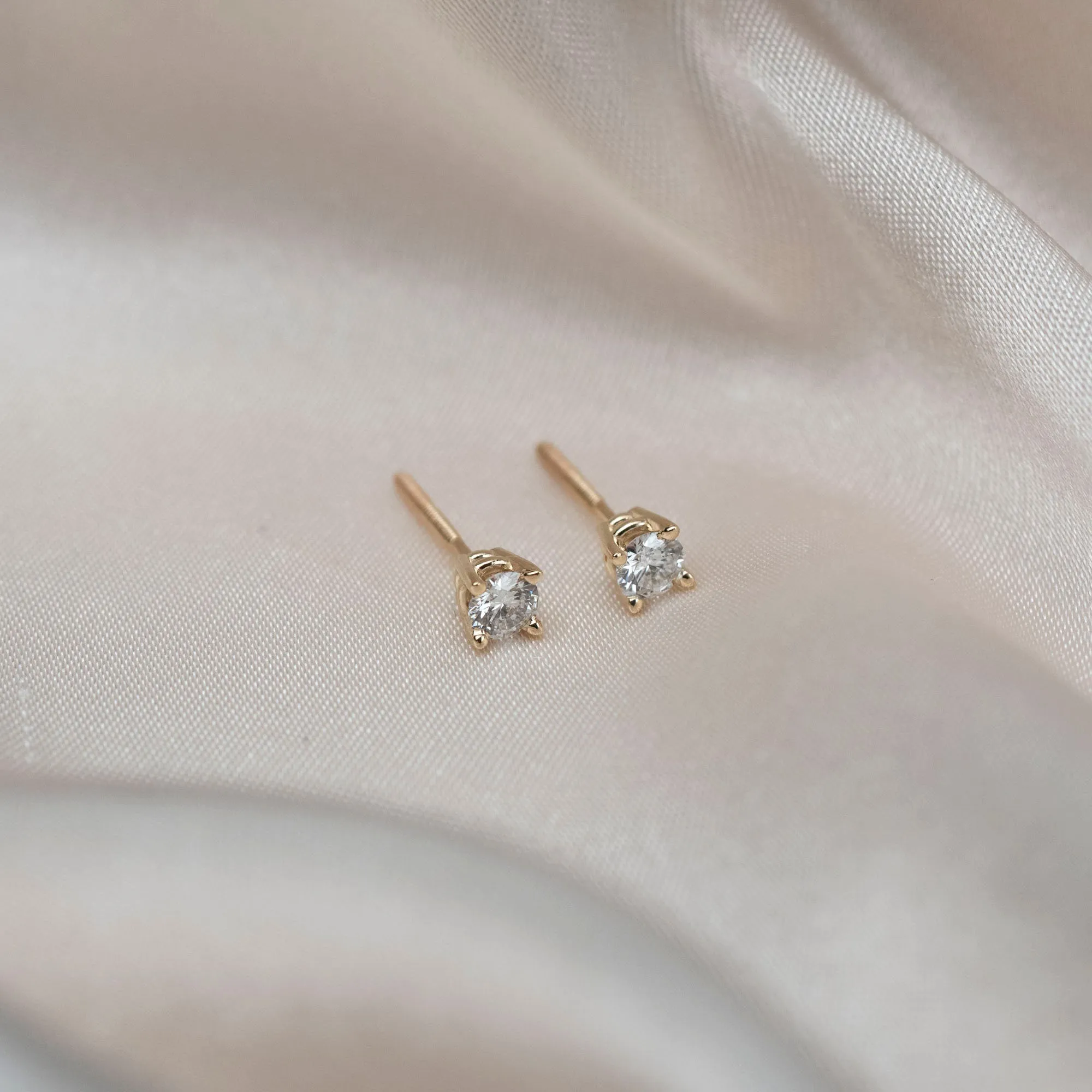 14k Round Diamond Studs sold by RG product image thumbnail 5