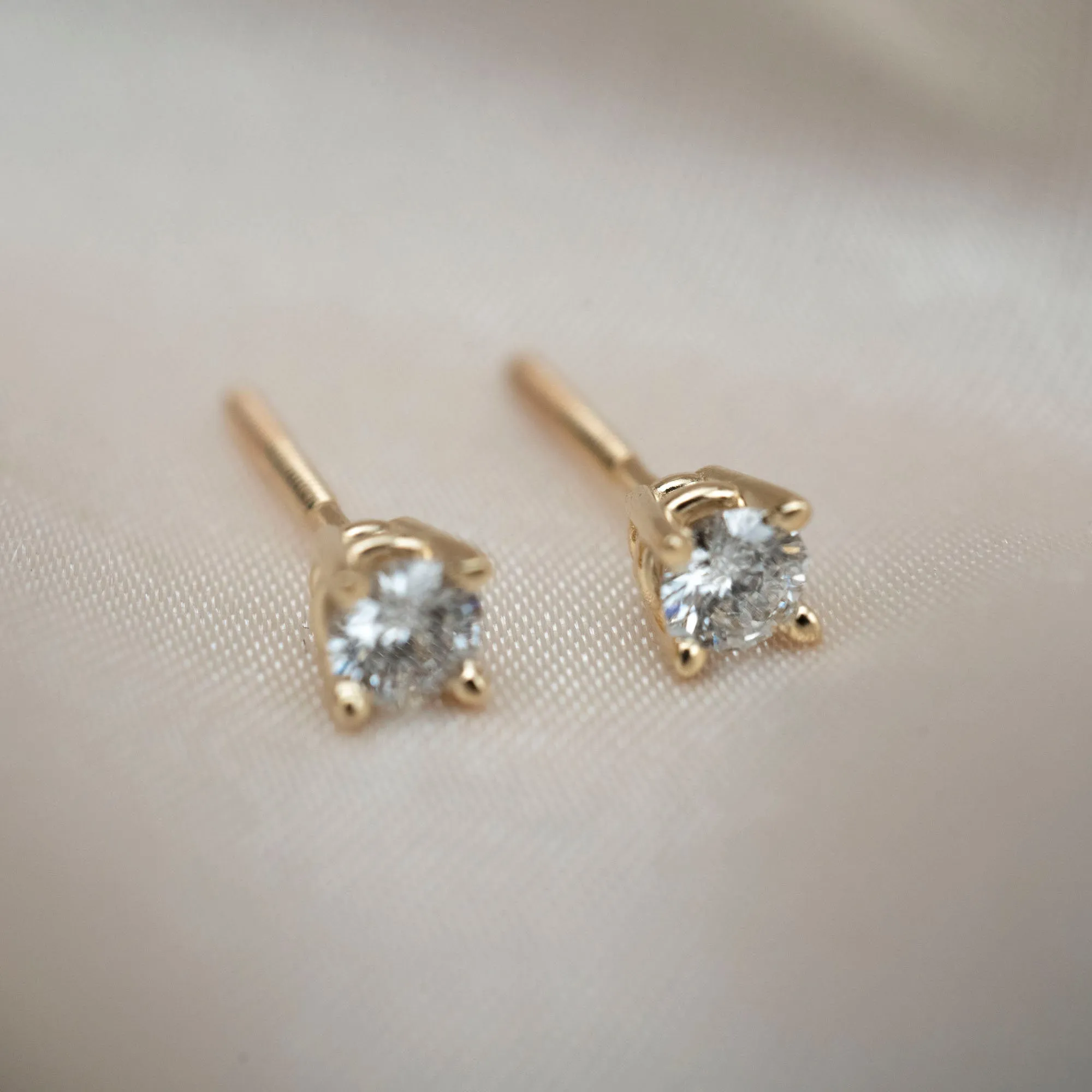 14k Round Diamond Studs sold by RG product image thumbnail 3