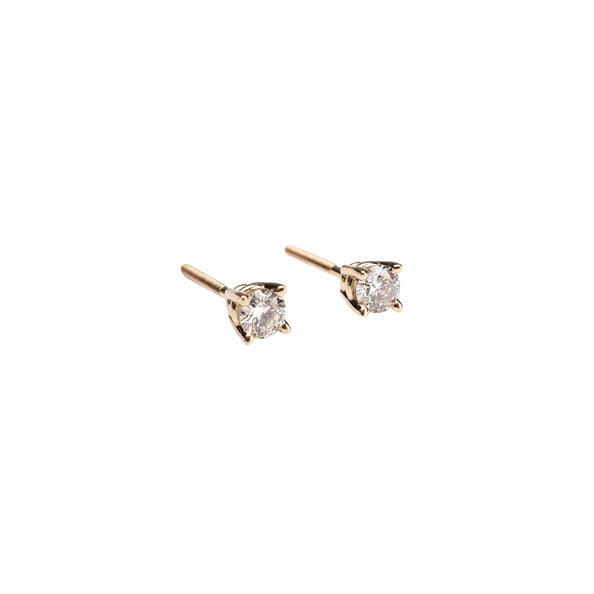 14k Round Diamond Studs sold by RG