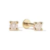 14k Little Diamond Flatback Studs sold by RG