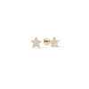 14k Diamond Star Flatback Studs sold by RG