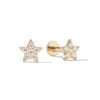 14k Diamond Star Flatback Studs sold by RG