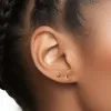 14k Diamond Star Flatback Studs sold by RG