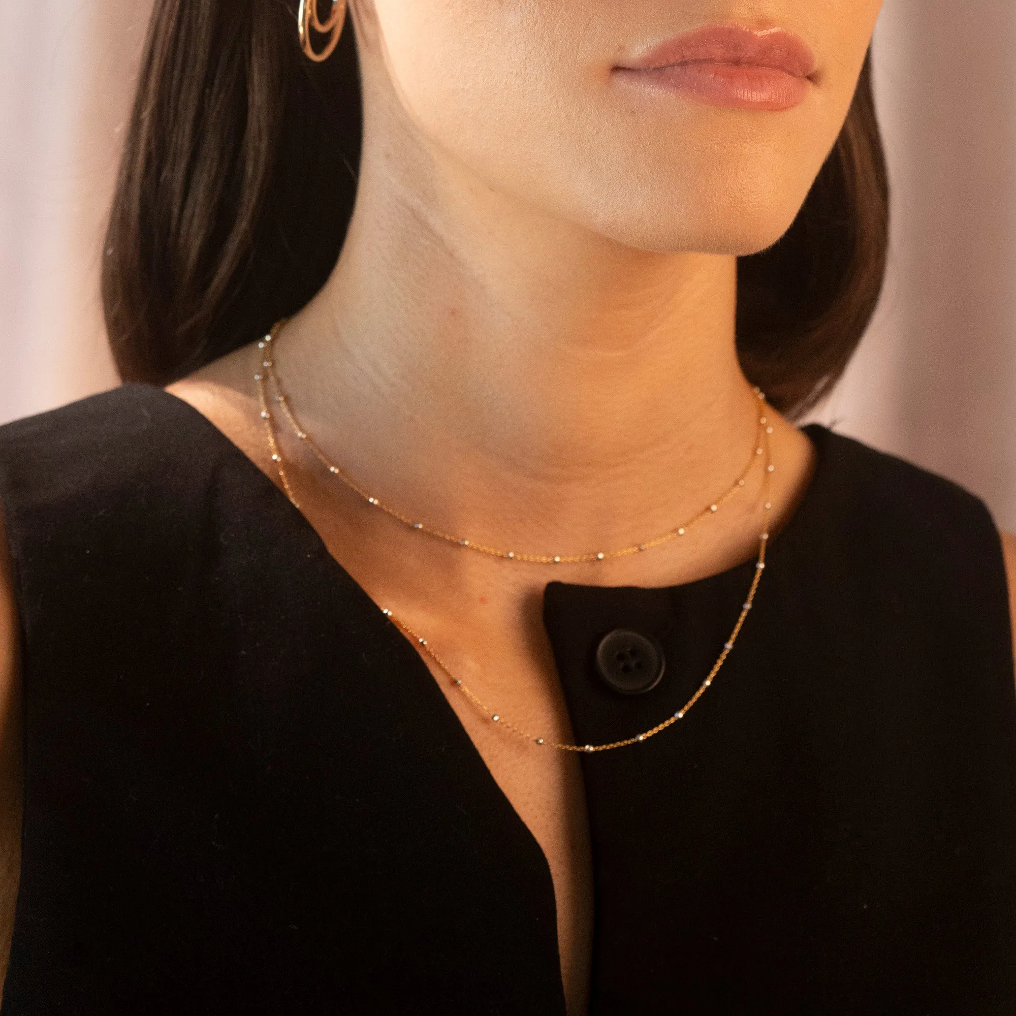 Two-Tone Satellite Necklace sold by RG product image thumbnail 2