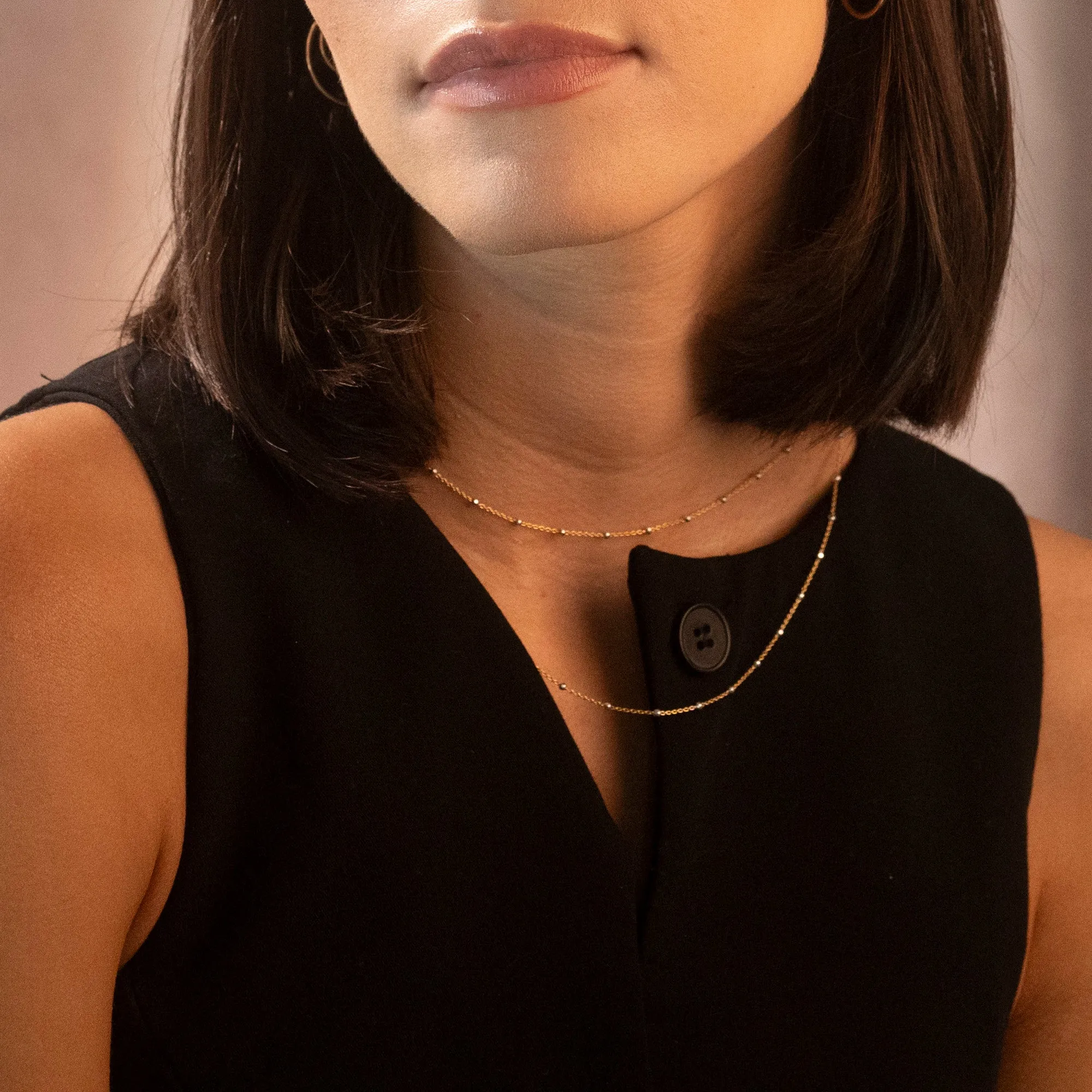 Two-Tone Satellite Necklace sold by RG product image thumbnail 4