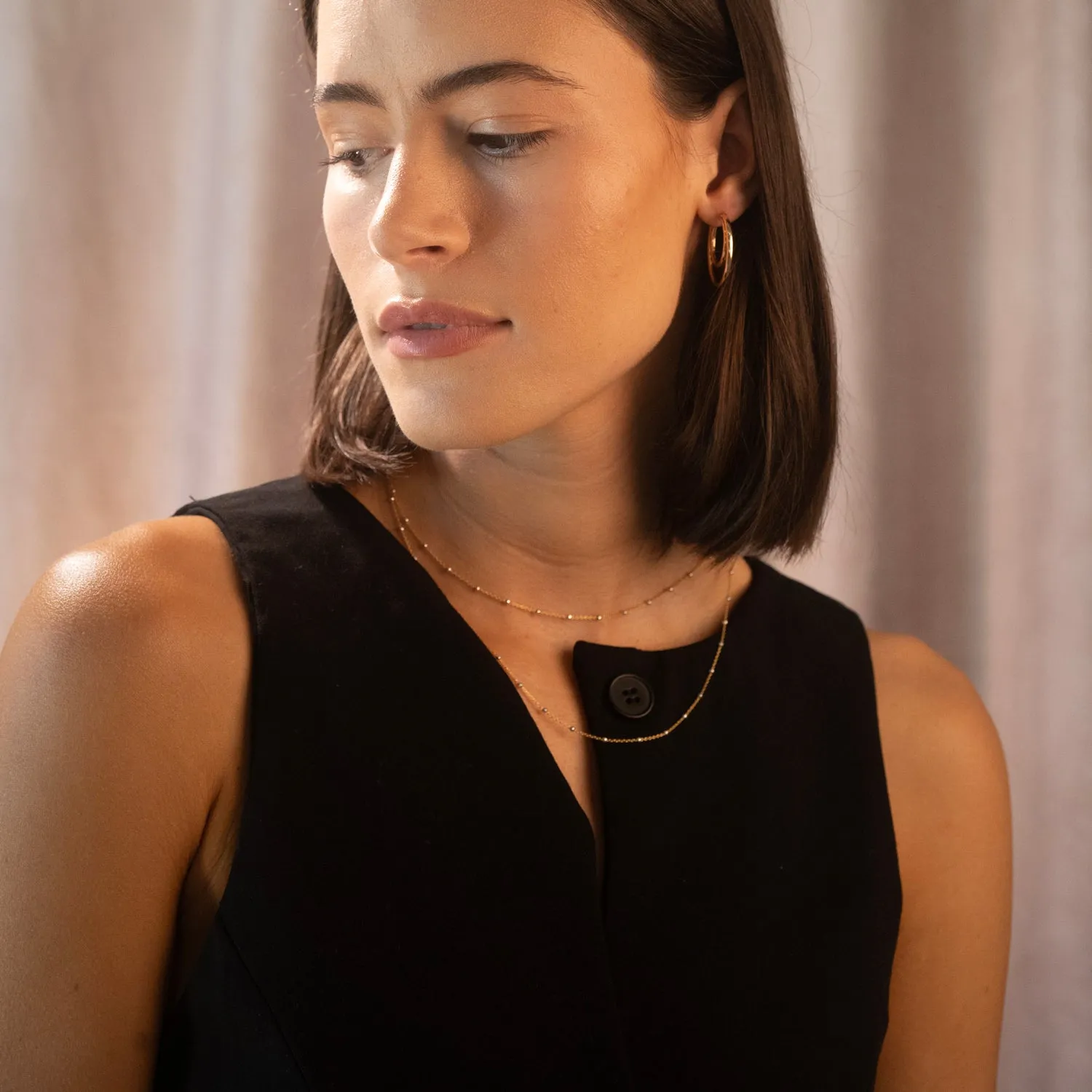 Two-Tone Satellite Necklace sold by RG product image thumbnail 5