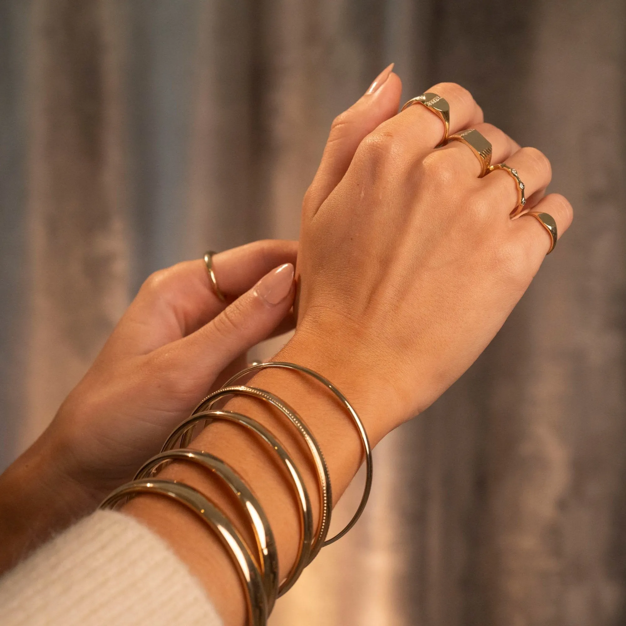 Gold Filled Goddess Bangle | 5mm sold by RG product image thumbnail 2