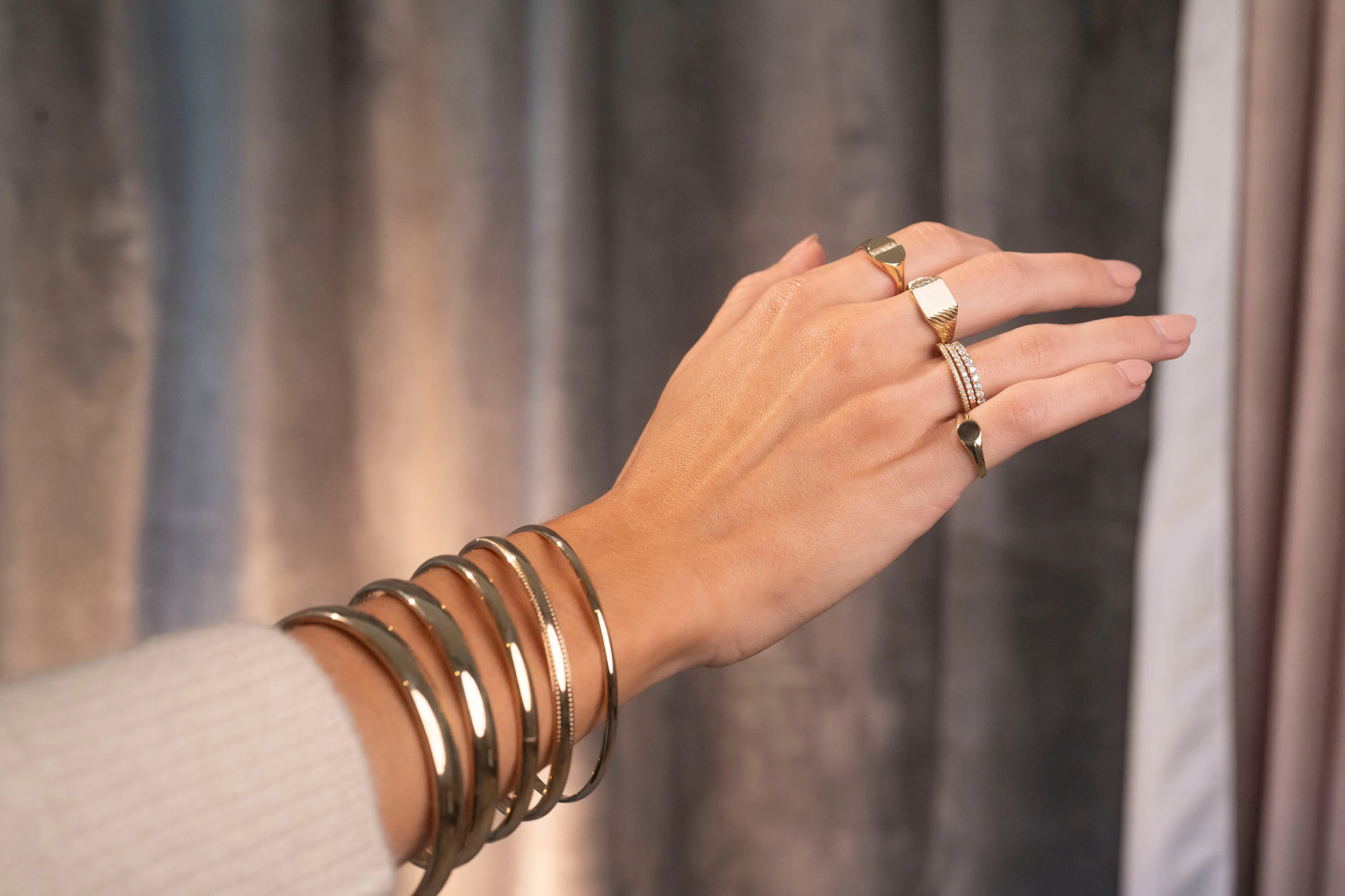 Gold Filled Avery Bangle | 3mm sold by RG product image thumbnail 4