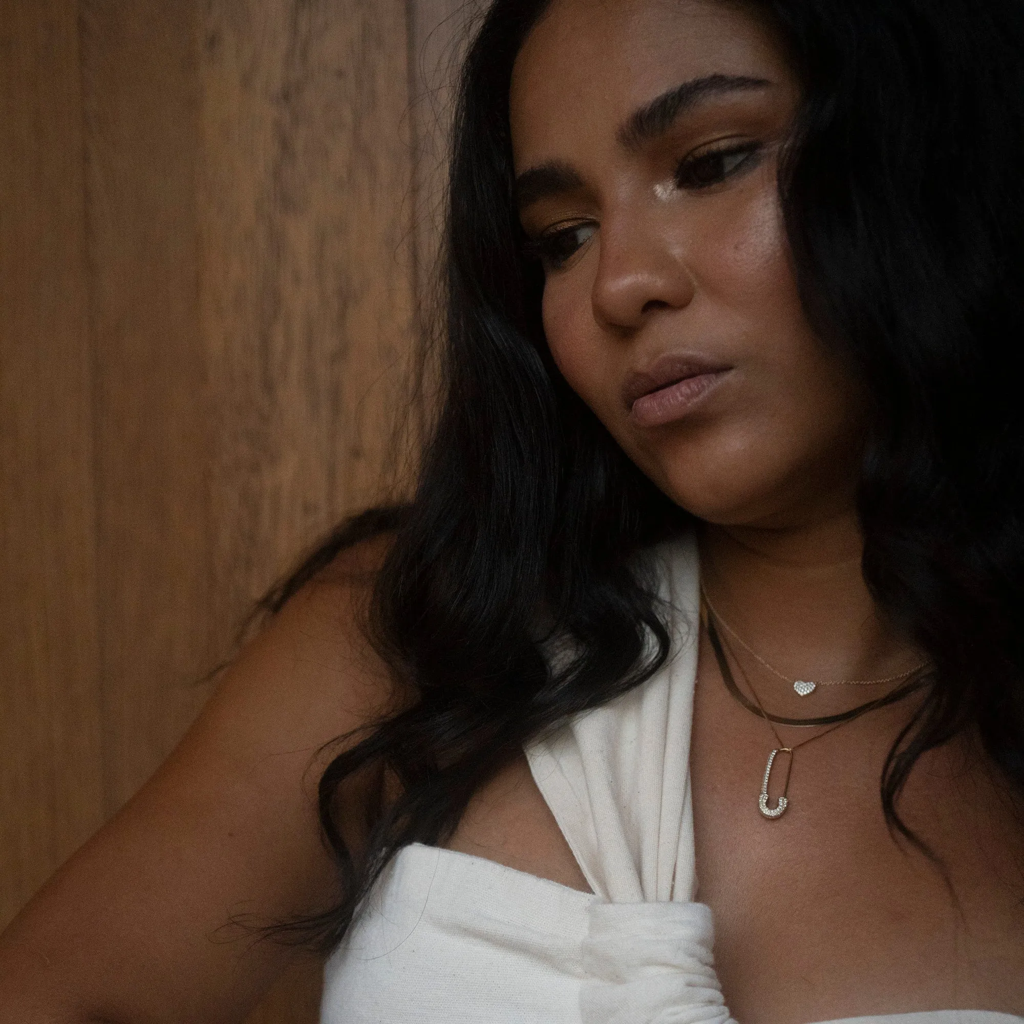 14k Diamond Puffy Heart Necklace sold by RG product image thumbnail 5