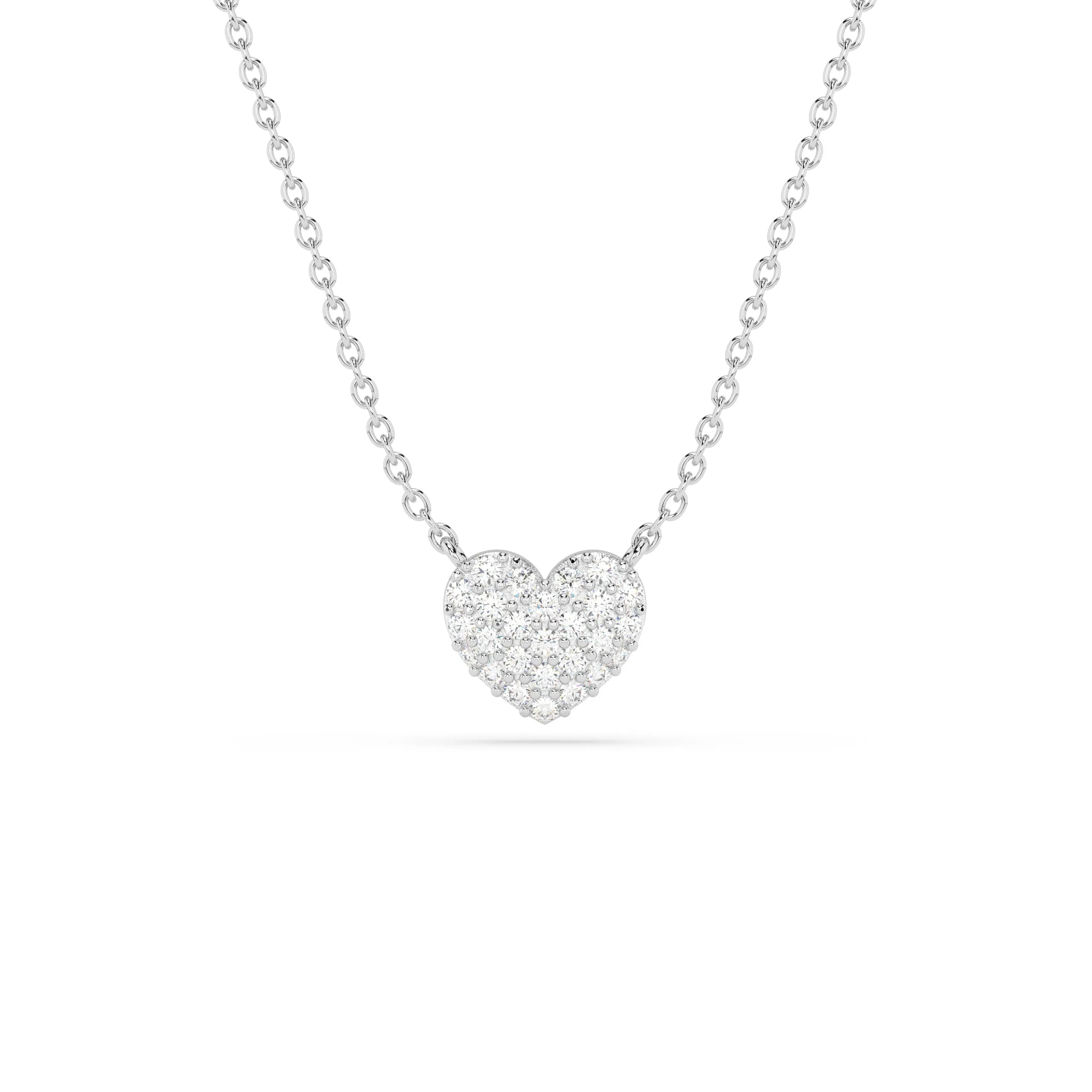 14k Diamond Puffy Heart Necklace sold by RG product image thumbnail 4