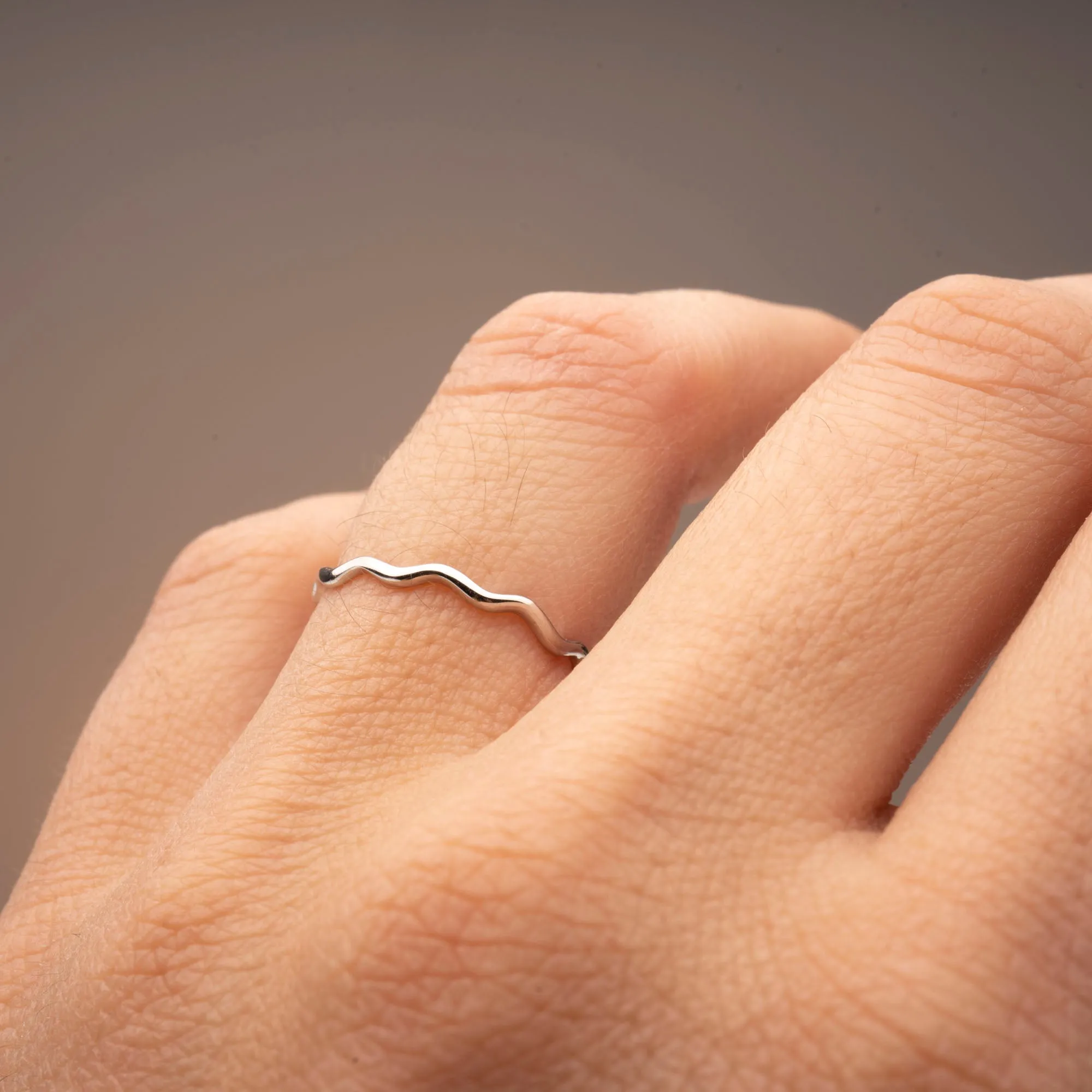 Silver Wavy Ring sold by RG product image thumbnail 2