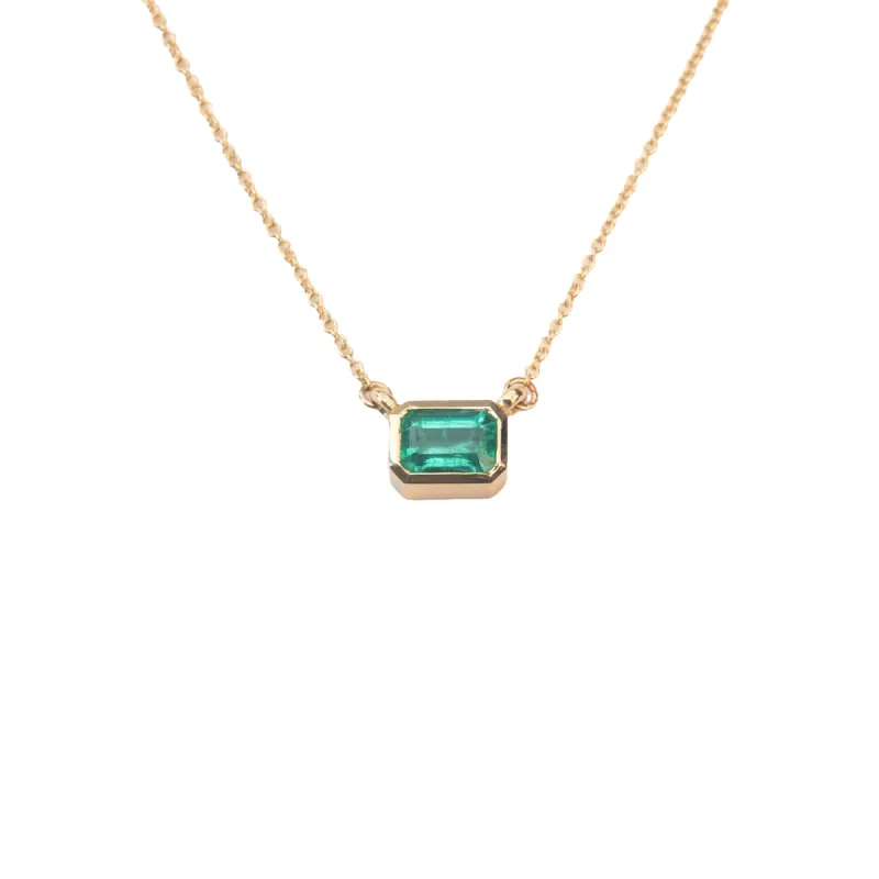 14k Emerald Hera Necklace sold by RG