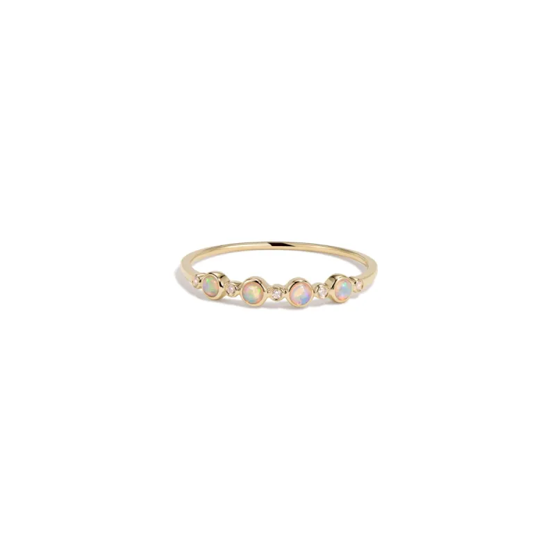 14k Diamond Opal Ring sold by RG