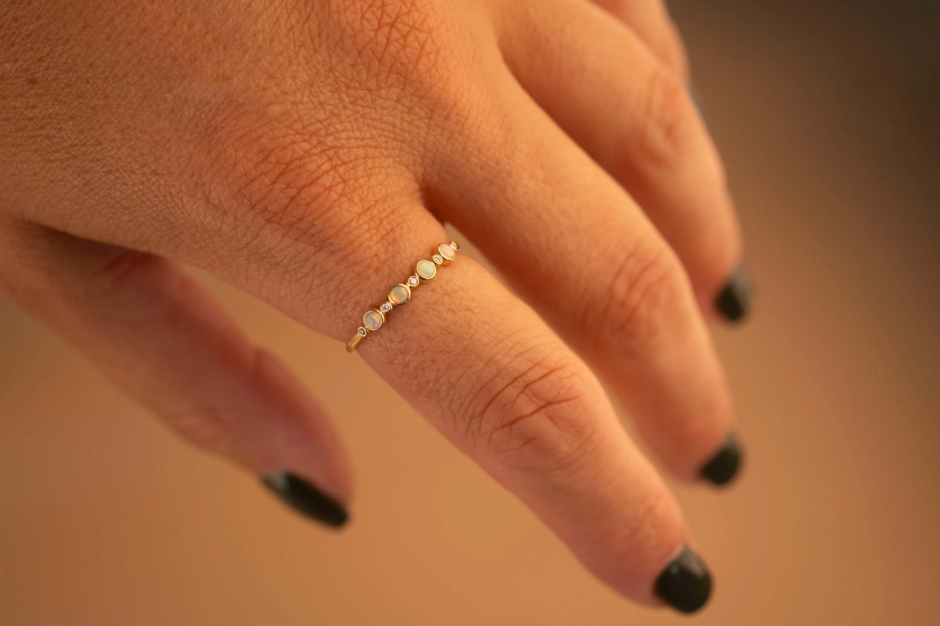 14k Diamond Opal Ring sold by RG product image thumbnail 2