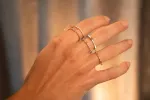 14k Diamond Baguette Pave Ring sold by RG