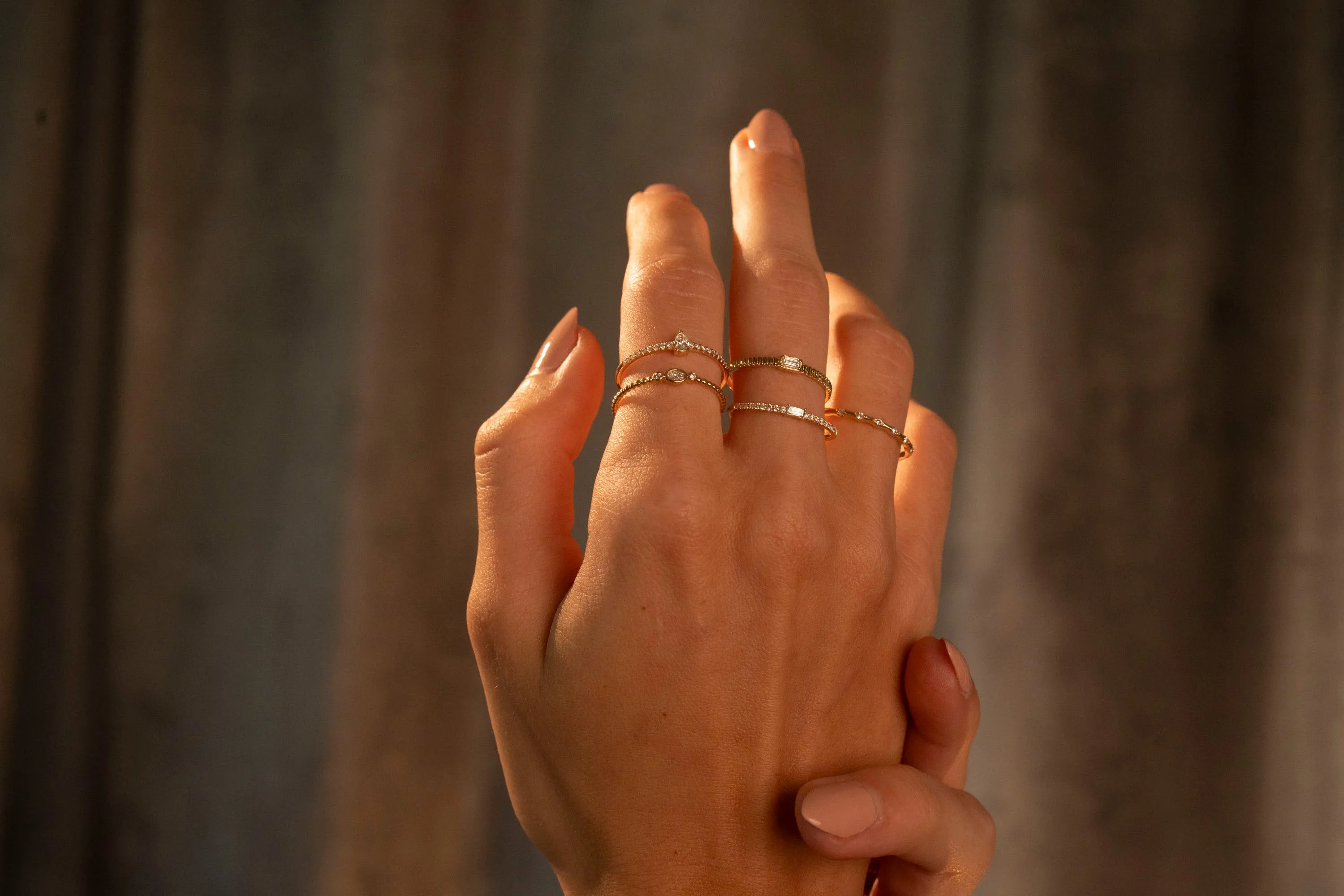 14k Diamond Baguette Pave Ring sold by RG product image thumbnail 4