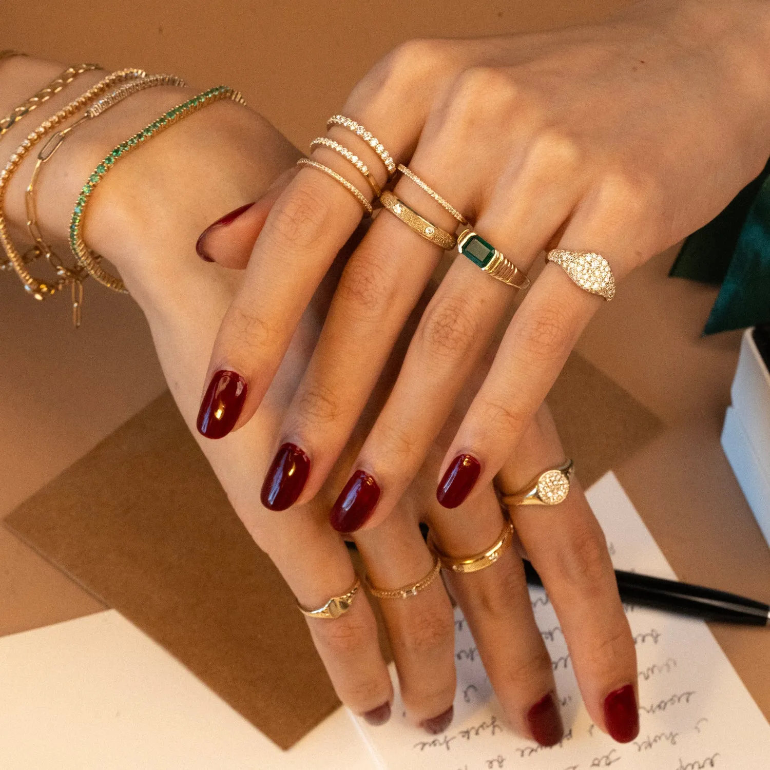 14k Half Eternity Diamond Band | 1.5mm sold by RG product image thumbnail 2