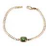 14k Mini Emerald Neptune Bracelet sold by RG