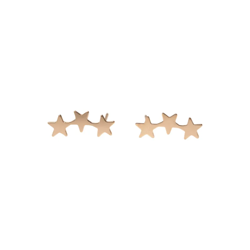 Gold Tri-Star Studs sold by RG